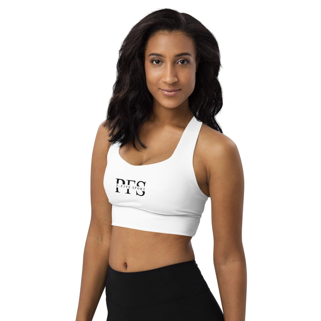 All-Over Print Recycled Longline Sports Bra