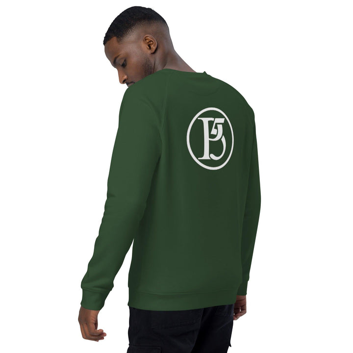 Unisex organic raglan sweatshirt