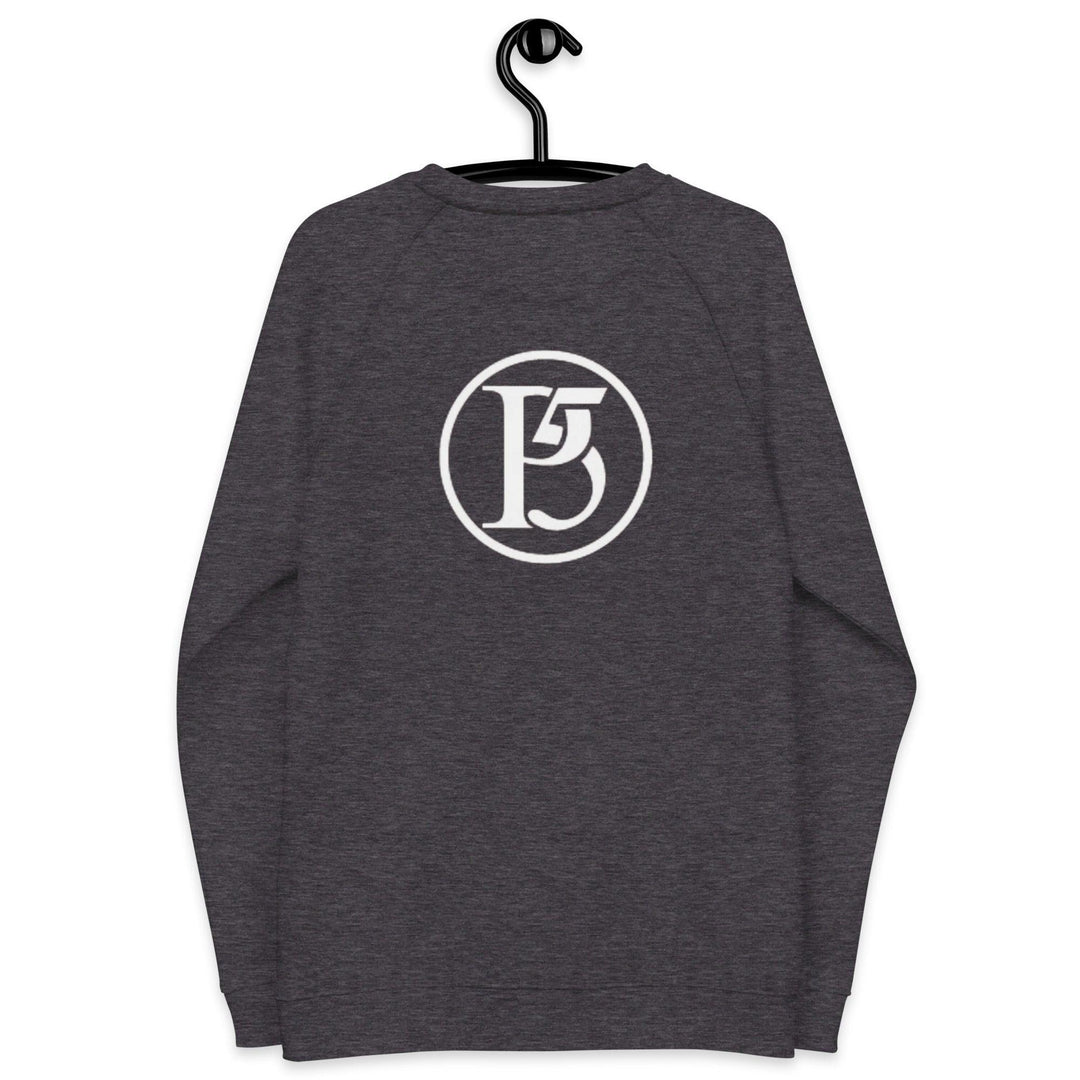 Unisex organic raglan sweatshirt